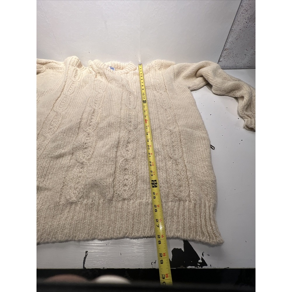 VINTAGE John Molloy Sweater‎ Mens Extra Large Ivory  Fisherman Wool Ireland - Picture 8 of 10